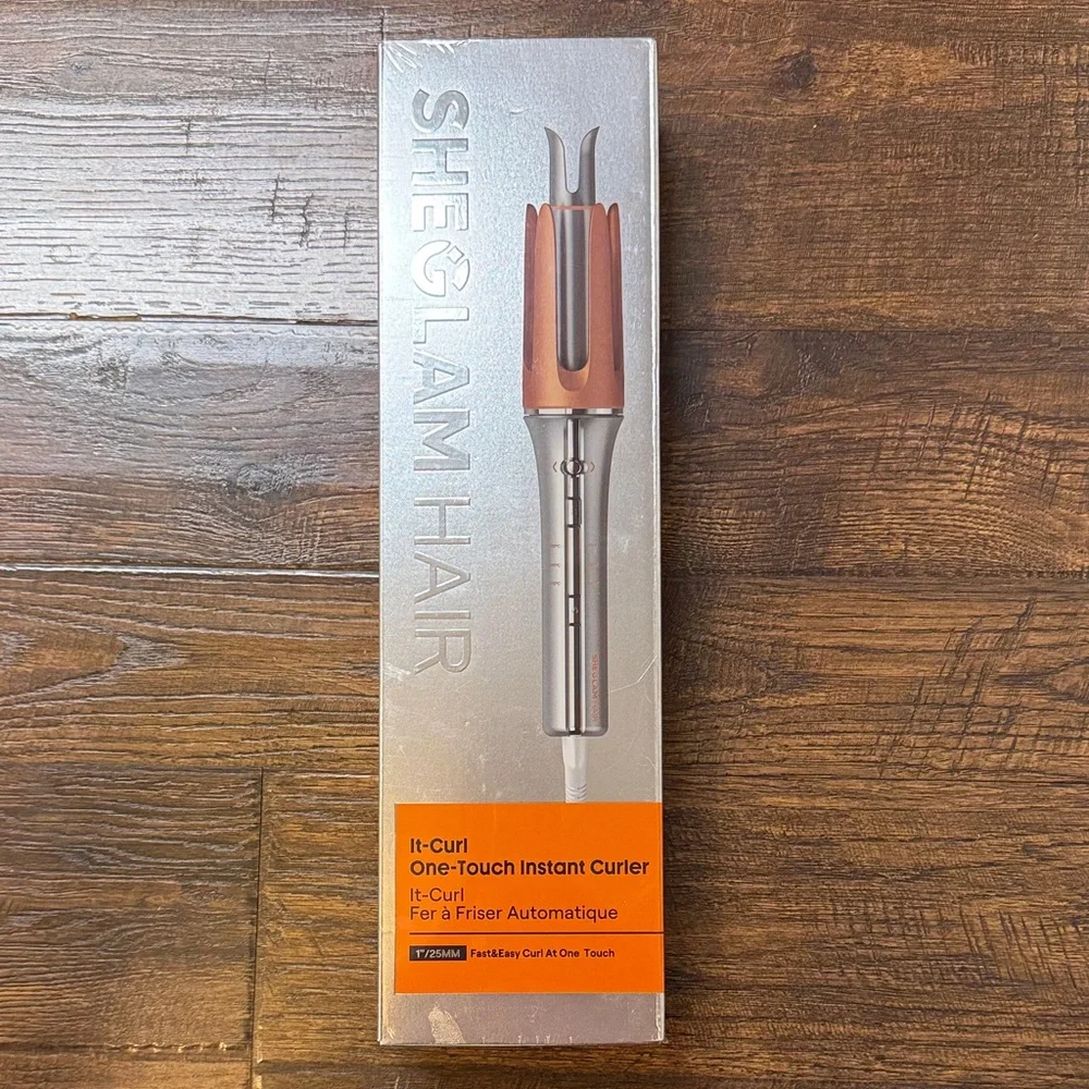 SHEGLAM It-Curl One-Touch Instant Curler - Silver and Orange
